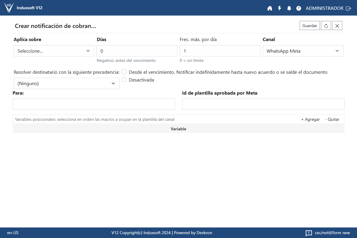 Configuración - WhatsApp