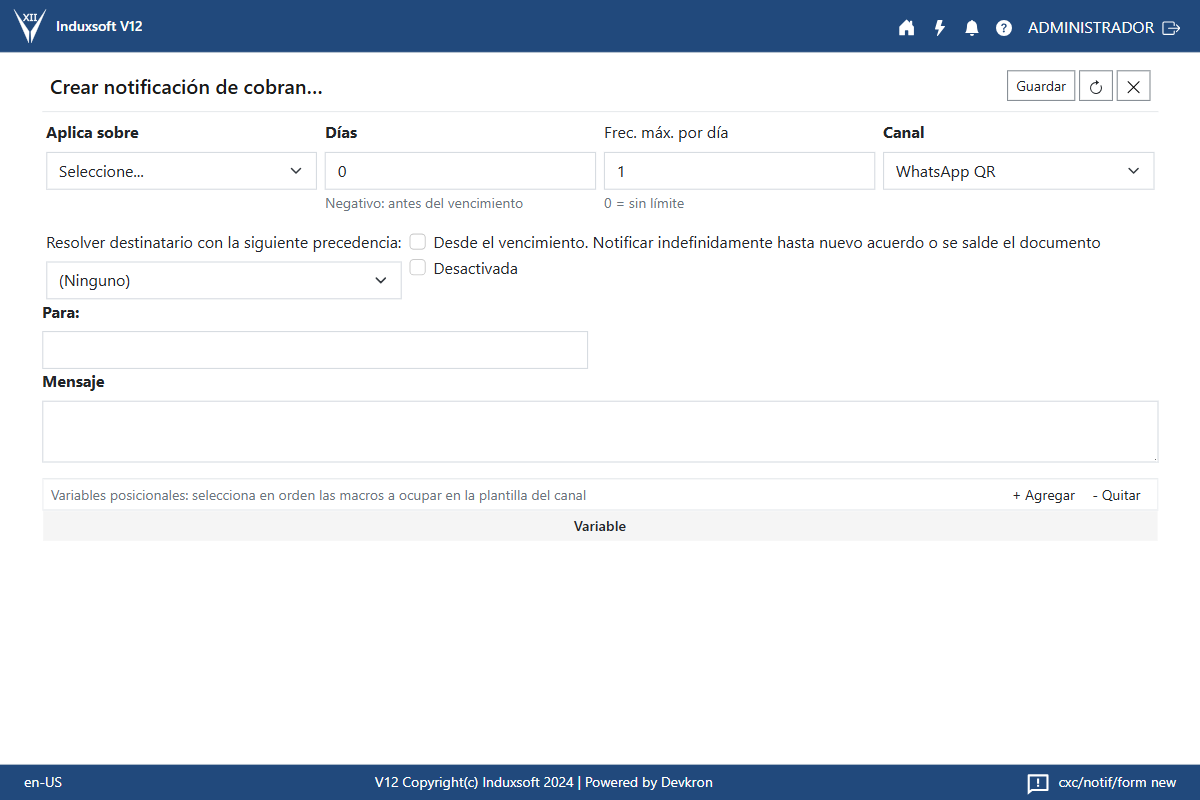 Configuración - WhatsApp
